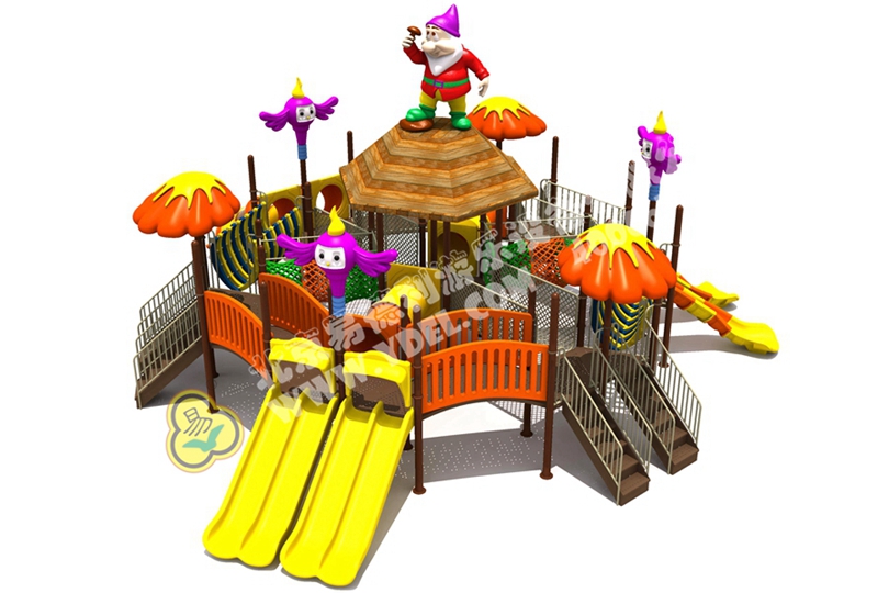 社（shè）區兒童（tóng）組（zǔ）合滑梯設備七