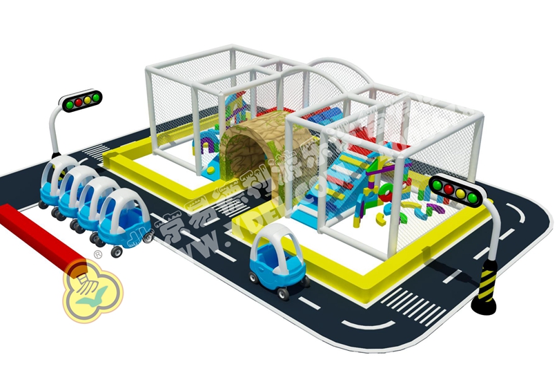 微型交通主題（tí）淘氣堡（bǎo）設備