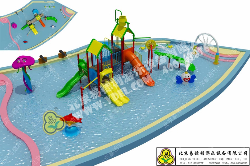 室內水上樂園遊樂場滑梯三（sān）