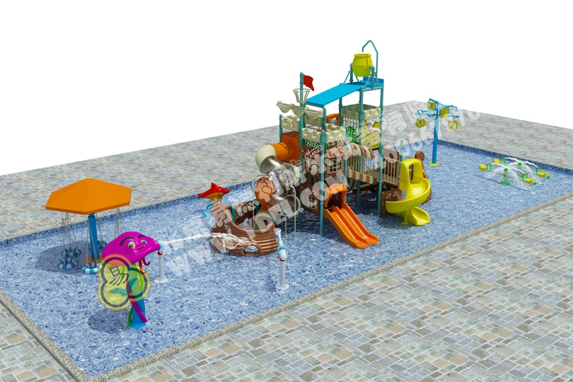 室內水上樂園遊樂場滑梯一