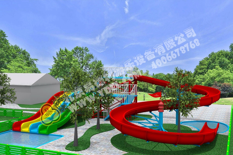 戶外兒童水上滑（huá）梯（tī）
