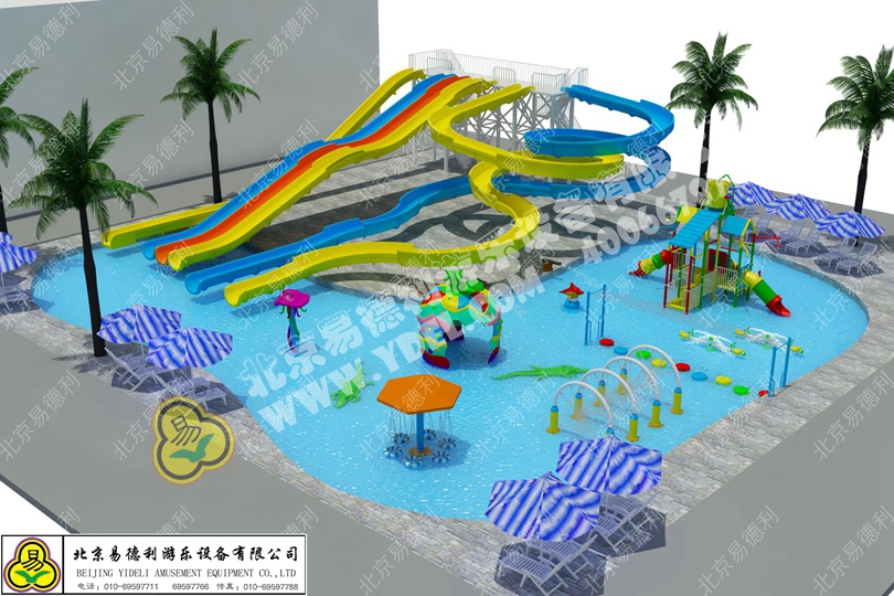 戶（hù）外水上遊樂園滑道設備