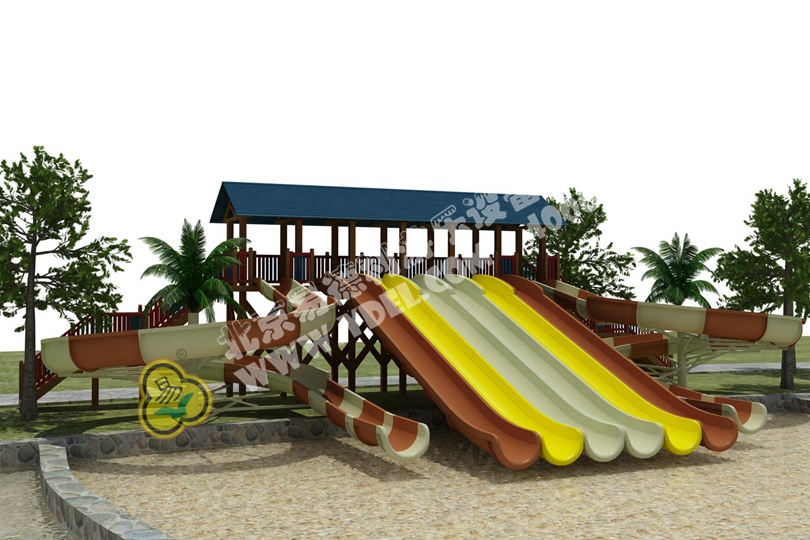 戶外多滑道水上（shàng）滑梯（tī）設備