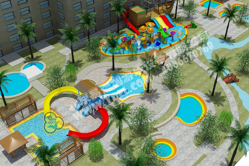 社區（qū）水上遊樂園滑梯設備