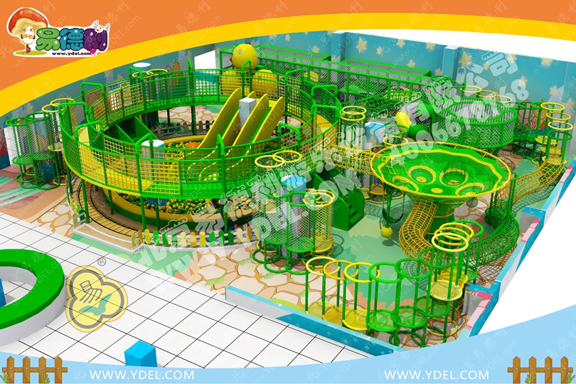 室內網（wǎng）繩攀爬樂園設備