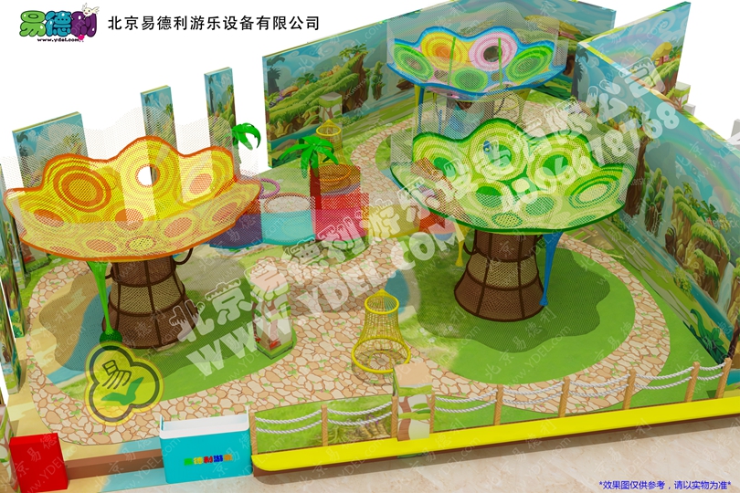 七（qī）彩網繩（shéng）淘氣堡設備