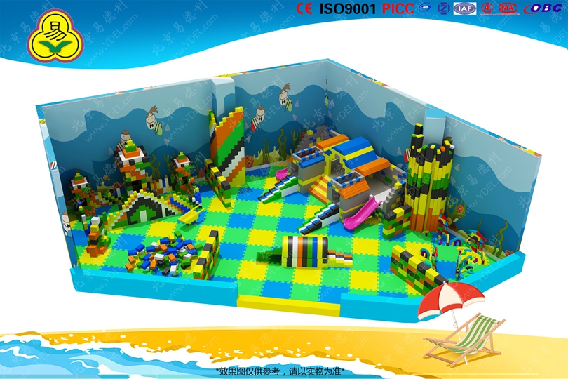 拚裝（zhuāng）積木兒童淘氣堡樂園