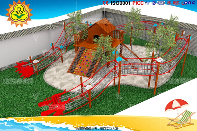 幼兒（ér）園戶外鑽網攀爬樂園設備