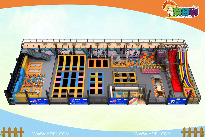 室內蹦床 - 攀（pān）岩（yán）牆