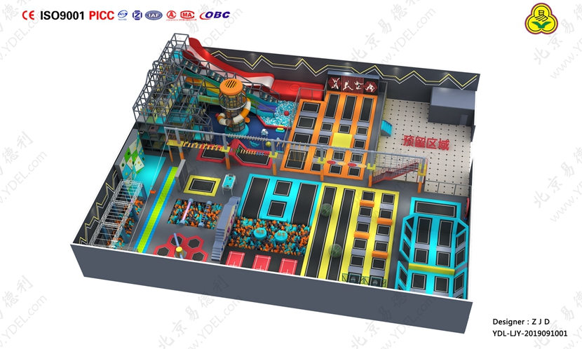 室（shì）內兒童蹦床公園（yuán）