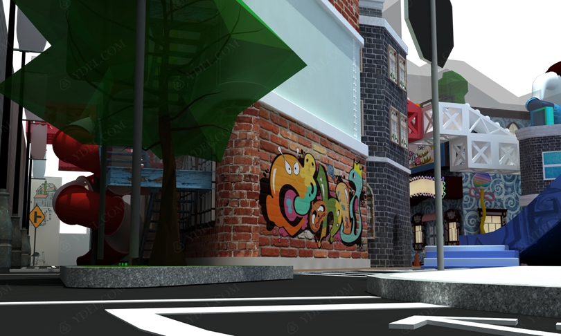 建築風格淘（táo）氣堡內部結構圖