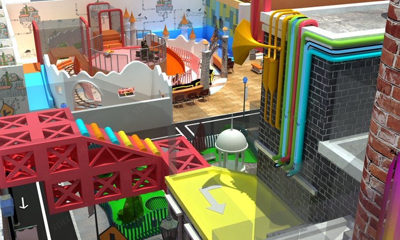 建築（zhù）風格淘氣堡遊戲區域