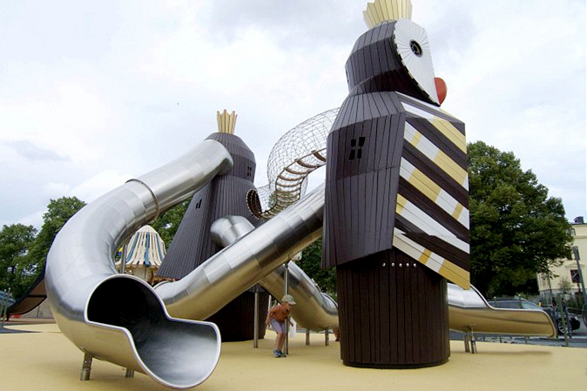 兒童遊（yóu）樂園不鏽鋼滑梯非標定製