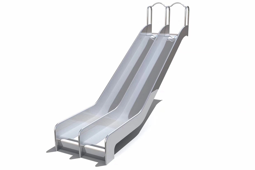 不鏽鋼雙滑道直（zhí）滑滑梯